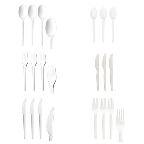 Besteck CPLA wiederverwendbar Messer Gabel Löffel Kaffeelöffel Auswahl