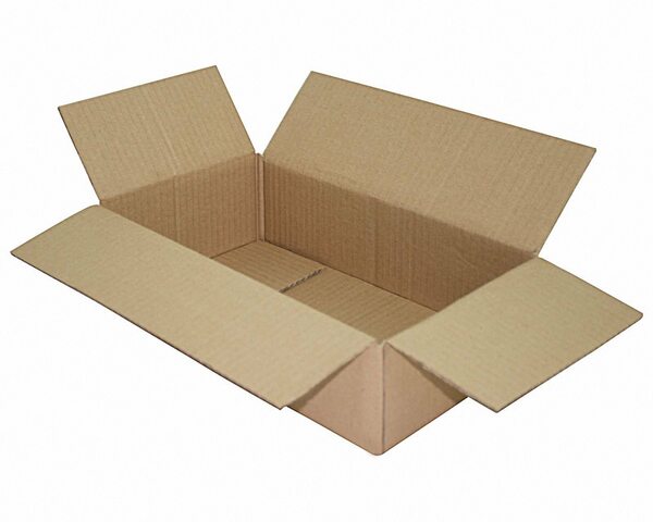 Faltkarton 350x200x90mm 1-wellig Dickwelle braun
