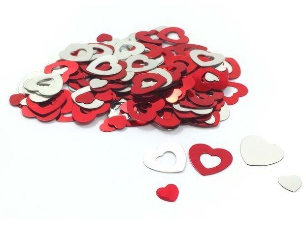 Metallkonfetti Herzen Metallic-Glanz 15gr.