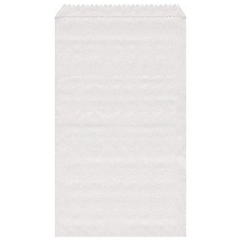 10000x Papierflachbeutel weiß 13 x 19 cm