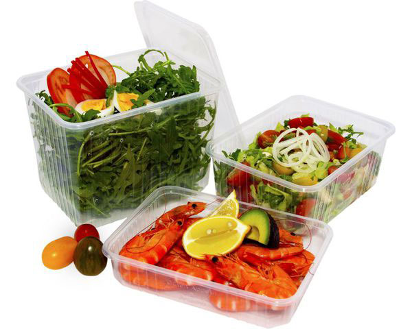 Rechteckschalen klar 1200 ml (PP) 