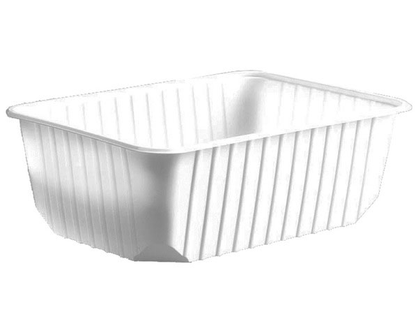 Rechteckschalen weiß 1000 ml (PP) 