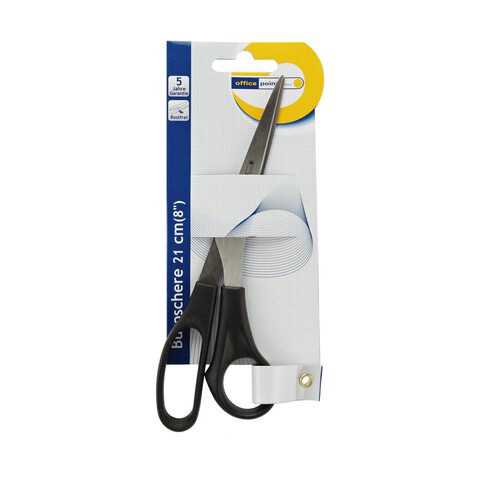 VEPATIM Universalschere 21cm lang mit Kunststoffgriff schwarz