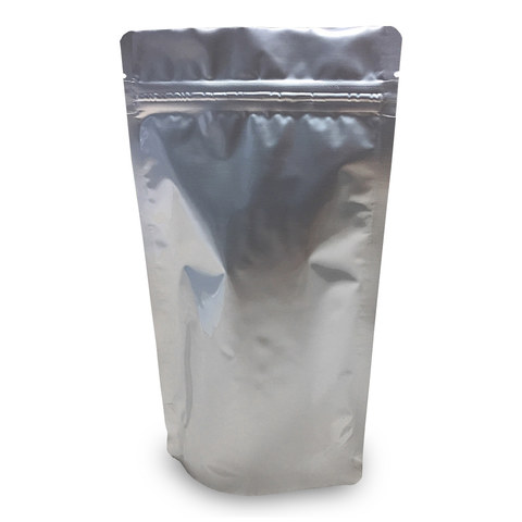 Standbodenbeutel Aluminium metallic 85x145x50mm 100ml 