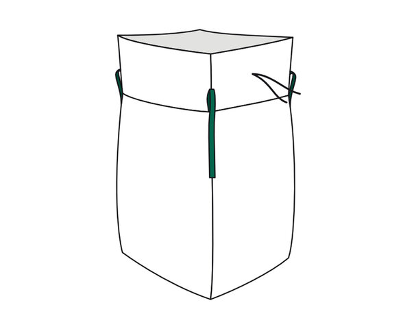 Big Bag 40x40x75cm Standard unbeschichtet SWL 500 kg