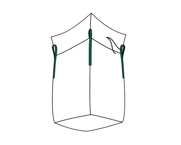 Big Bag 40x40x75cm Standard unbeschichtet SWL 500 kg