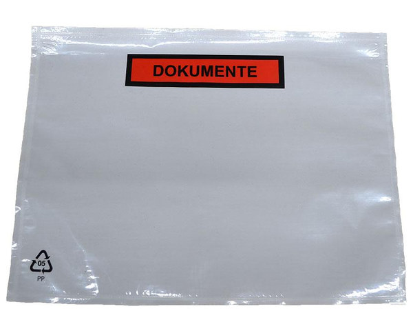 Dokumententaschen Begleitscheintaschen *Dokumente* C6 175x130mm 