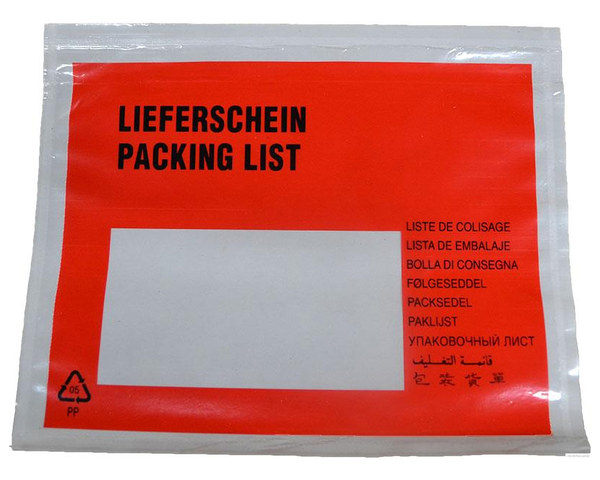 Dokumententaschen Begleitscheintaschen *Lieferschein* C5 235x175mm 