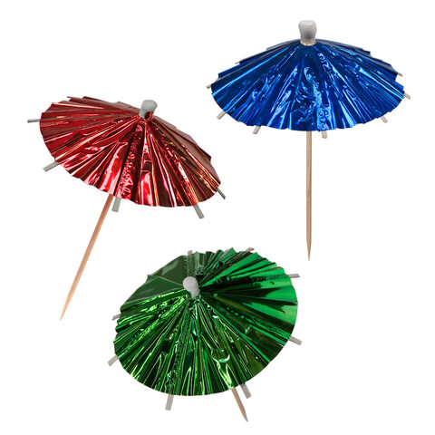 Eisschirmchen "Glitzerfolie" 10cm 