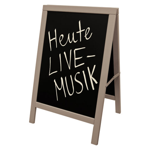 Gehweg-Kreidetafel grau 54x85cm 