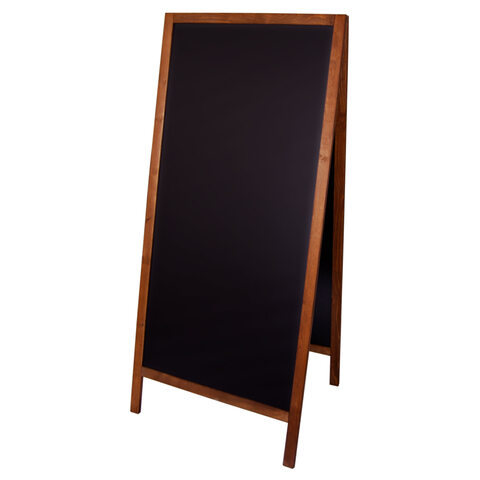 Gehweg-Kreidetafel XL dunkelbraun wasserfest 72x160cm 