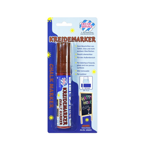 Kreidemarker braun Schreibbreite 3-15mm 