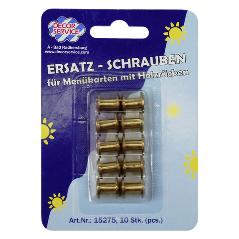 Ersatzschrauben für Speisekarten Ø10mm 