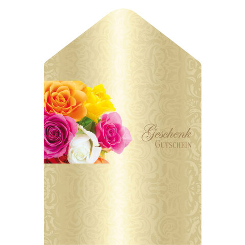 Geschenkgutschein "Rosen" 19x28.5cm 