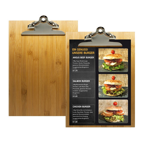 Klemmbrett aus Bambus A4 