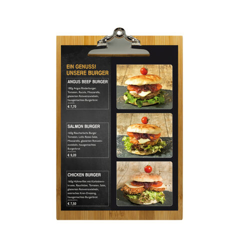 Klemmbrett aus Bambus A5 