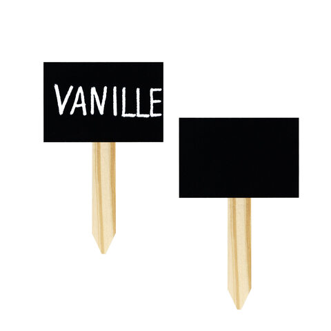 Kreidetafel mit Stecker PVC schwarz 12x7.5cm 