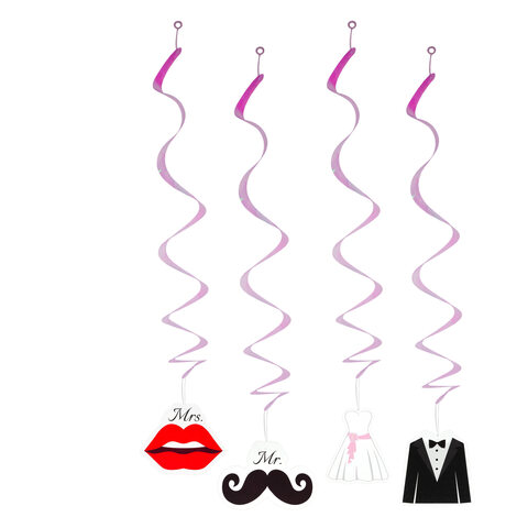 Spiralgirlanden "Hochzeit" ca. 76cm 