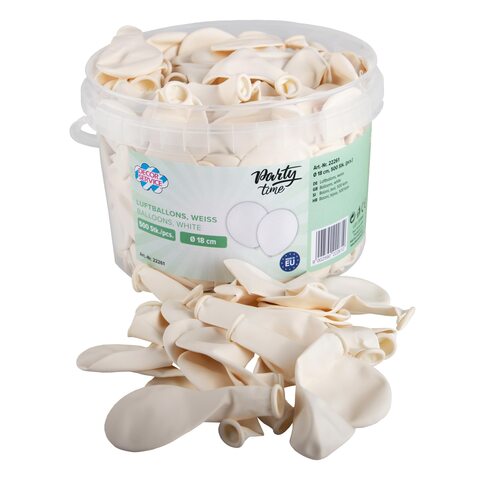 Luftballons weiß Ø18cm 