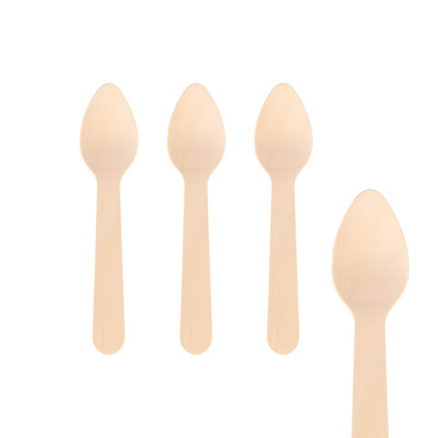 Kaffeelöffel Einweg aus Holz 11cm 