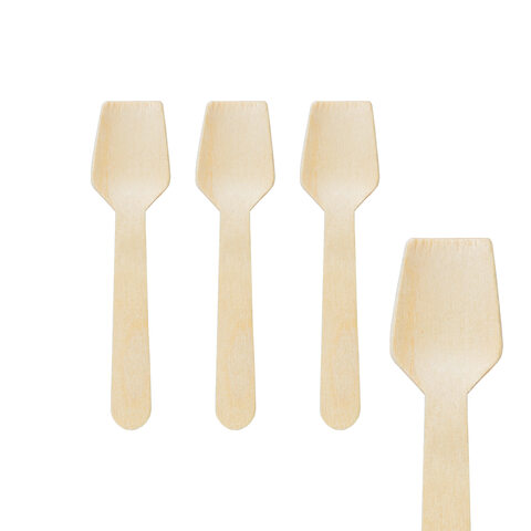 Eislöffel Einweg aus Holz 9.5cm 