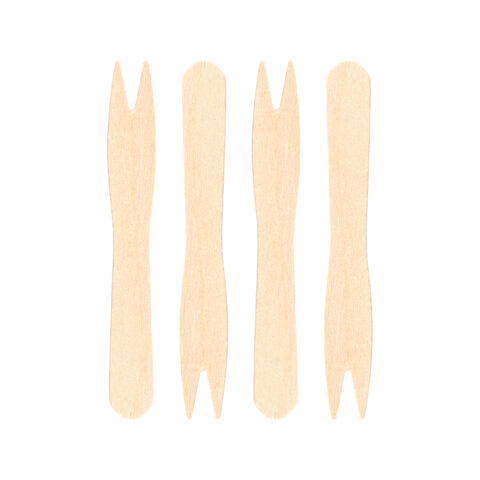 Pommesgabeln aus Holz 8.5cm 