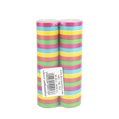 Luftschlangen aus Papier bunt schwer entflammbar 4m 