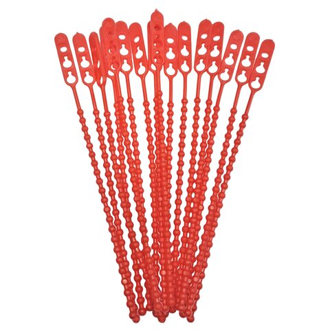 VEPATIM 500 Schnellbinder Blitzbinder Länge 190mm wiederverschließbar rot