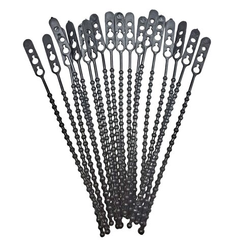 Schnellbinder Blitzbinder Länge 190mm wiederverschließbar schwarz 