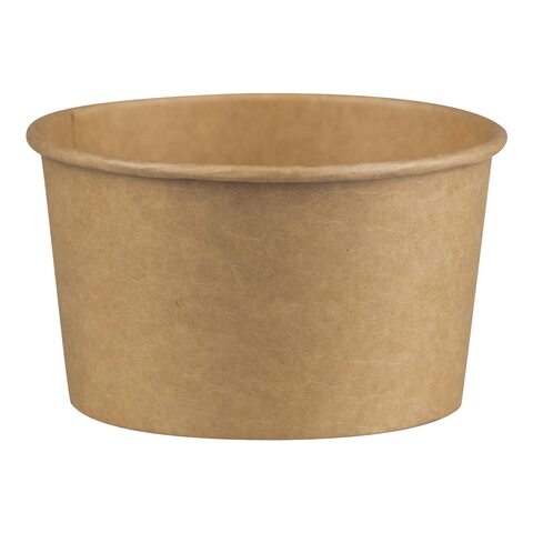 Suppenbehälter Suppenbecher aus Kraftpapier braun 12oz 350ml 