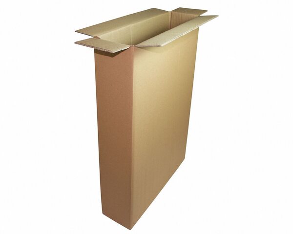 Faltkarton 600x160x800mm (Außenmaß) 2-wellig braun