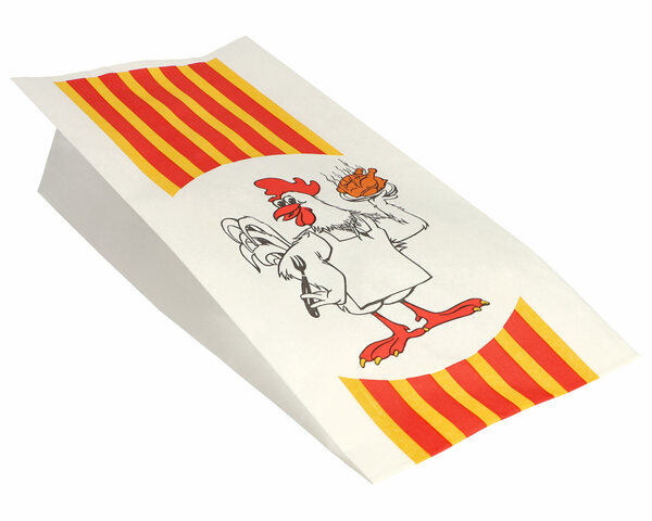 1000x PAPSTAR Grillhähnchen Hähnchenbeutel Papier HDPE-Einlage 28x13x8cm