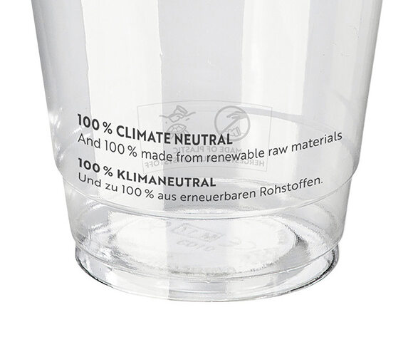 BIO Trinkbecher 400ml+Domdeckel+Einsatzbecher stapelbar Biokunststoff 