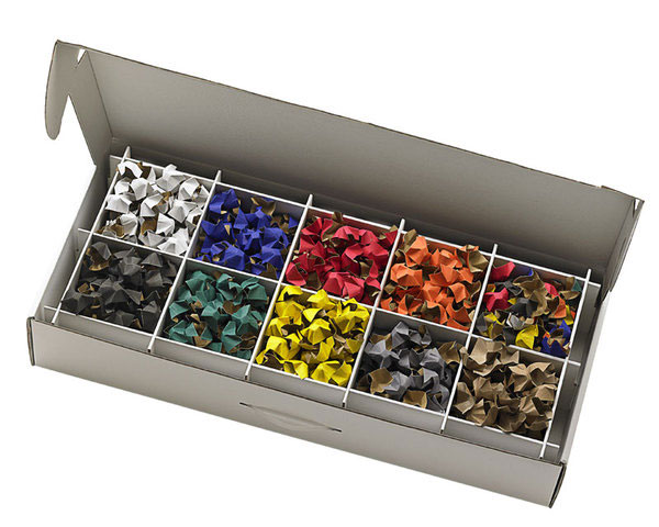 DECOFILL dekorative Papier-Verpackungschips Polsterchips gelb 400 Liter