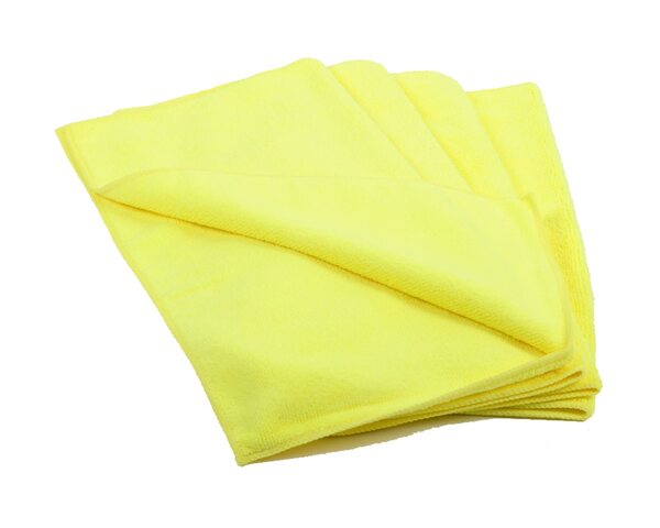 Premium Mikrofasertücher 40x40cm gelb waschbar extra stark 