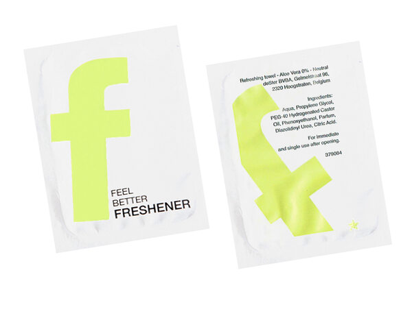 250x Erfrischungstücher feucht einzeln verpackt 14x14cm