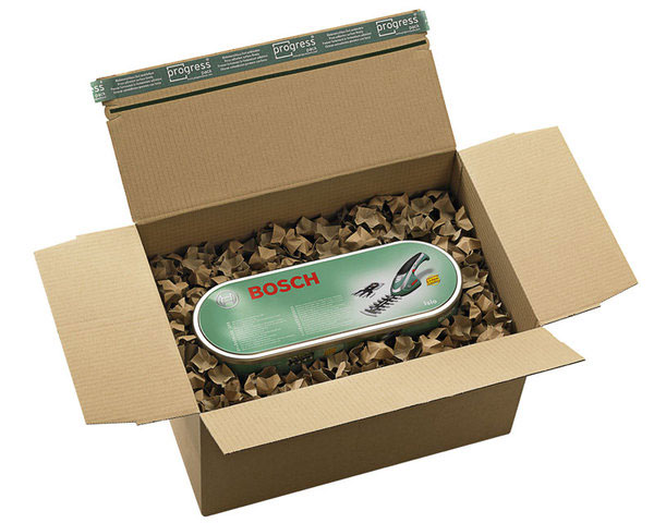 DECOFILL dekorative Papier-Verpackungschips Polsterchips gelb 400 Liter