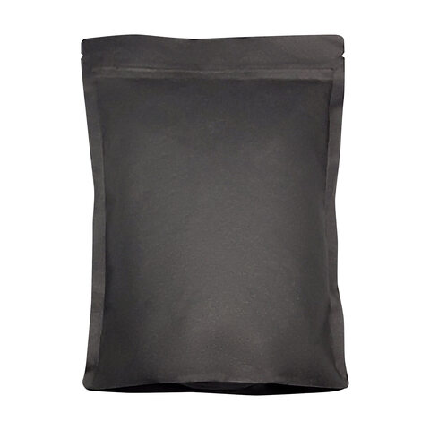 Standbodenbeutel Kraftpapier schwarz 160x230x90mm 750ml 