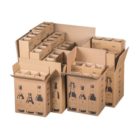 Bierversandkarton für 9 Bierflaschen mit DHL Zertifizierung