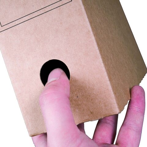 Archiv-Ablagebox 315x65x233mm wiederverschließbar braun