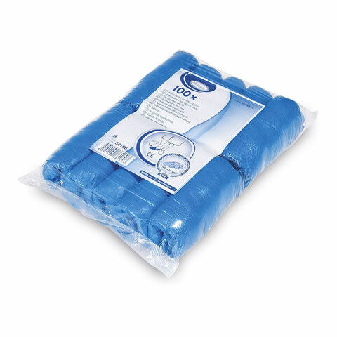 Einwegüberschuhe CPE blau ca. 40x14 cm 