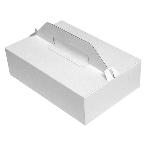 Tragebox für Tortenstücke und Kuchenstücke 27x18x8cm weiß 