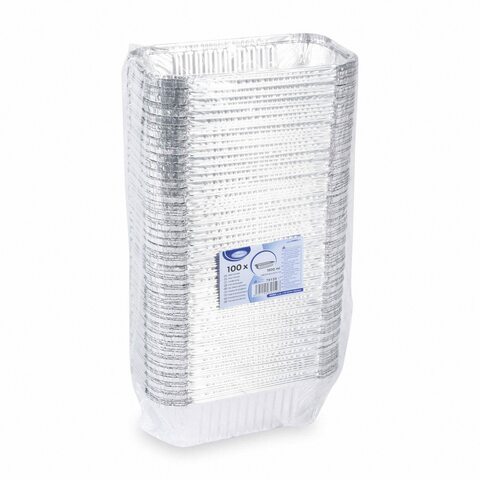 Alu-Servierschale Aluschale Menüschale Grillschale 1500ml 252x132x70mm 