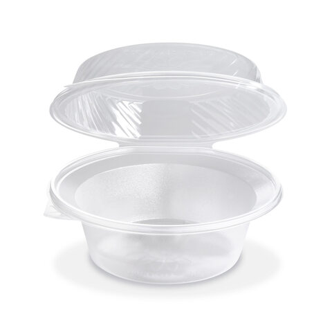 Salatschalen klar mit angehängtem Domdeckel 2200ml PP 