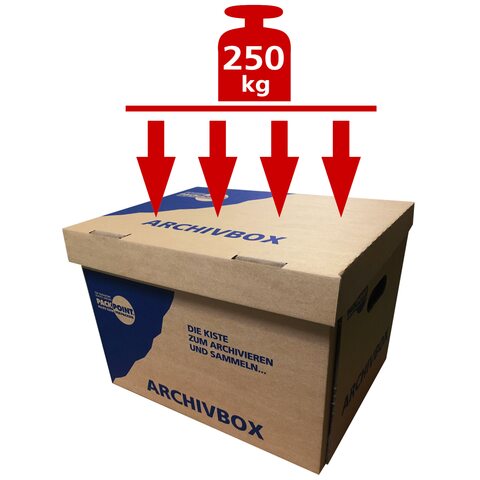 Archivbox Lagerbox 400x320x290mm extrem stabil bis 250kg stapelbar
