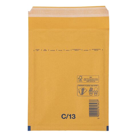 500x BUDGET Luftpolstertaschen 3/C-13 150x215mm braun
