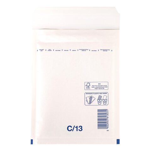 BUDGET Luftpolstertaschen 3/C-13 150x215mm weiß 