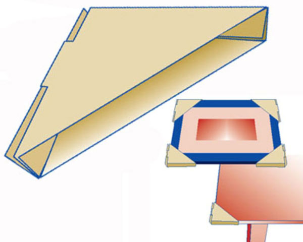 Eckenschutz-Set für Bilder Spiegel Tische Platten 