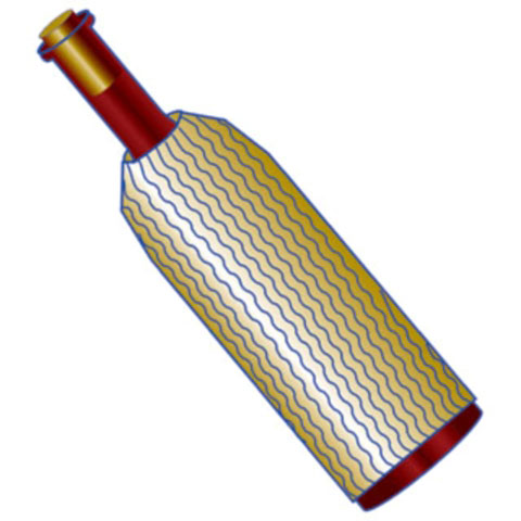 120x Flaschenhülsen Transporthülsen für Flaschen Vasen Kerzenleuchten 22cm