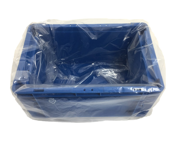 Seitenfaltensack 415x315x650mm für Kleinladungsträger KLT Eurokiste transparent